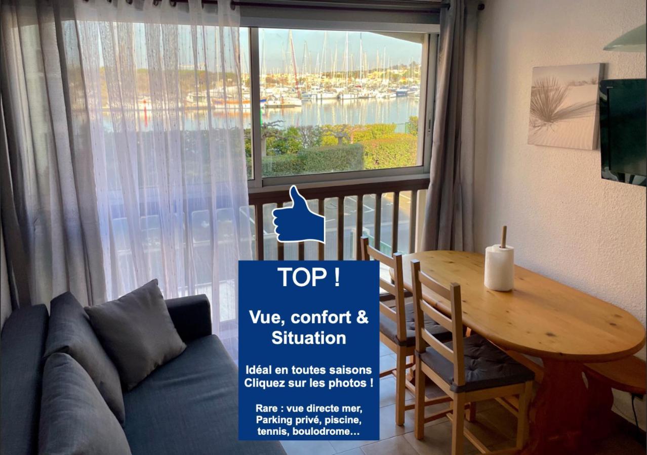 Studio Face A La Mer 4 Couchages - Gratuits Piscine Tennis Et Un Parking Prive Rare Et Tres Utile - Vue Magnifique Sur La Mer - Agreable En Toutes Saisons Ile Des Pecheurs - La Brigantine - Emplacement Et Vue Rares Au Cap D'Agde Eksteriør billede